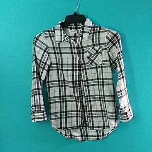 Black and white plaid flannel